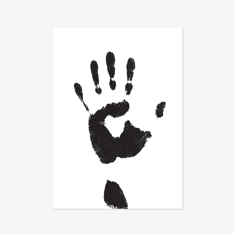 Hand print poster