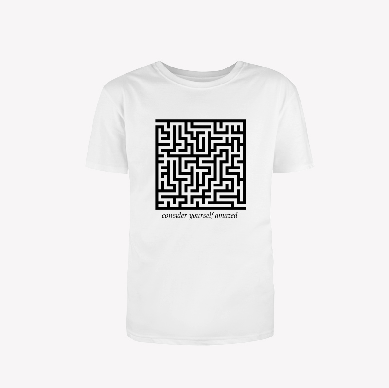 Maze t-shirt white